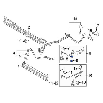 Ford OE - Transmission Oil Cooler Line Clamp
