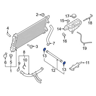 Ford OE - Engine Coolant Pipe Seal