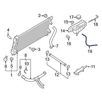 Ford OE - Engine Coolant Overflow Hose