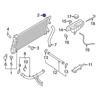 Ford OE - Upper Radiator Insulator