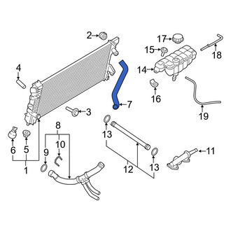 Ford OE - Upper Radiator Coolant Hose