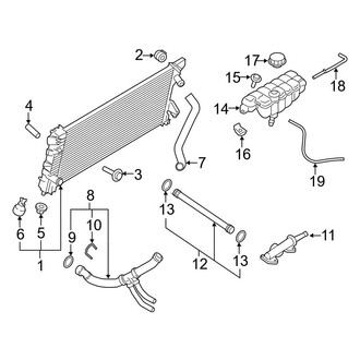 Ford OE - Cooling - Radiator & Components (3.5L Gas)