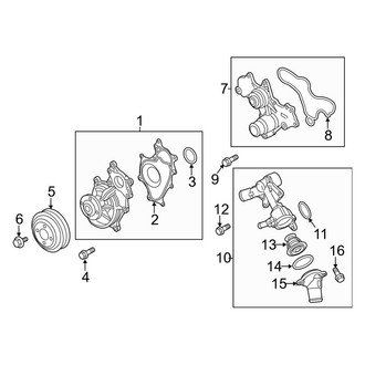 Ford OE - Cooling - Water Pump (To 09/25/2016), (3.5L Gas)