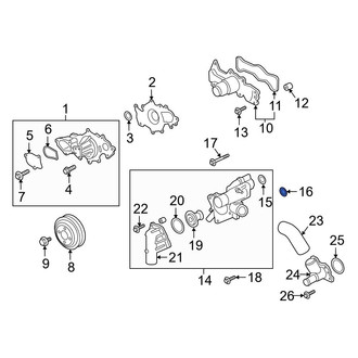 Ford OE - Engine Coolant Thermostat Housing O-Ring