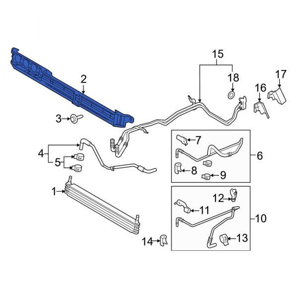 Automatic Transmission Oil Cooler Bracket