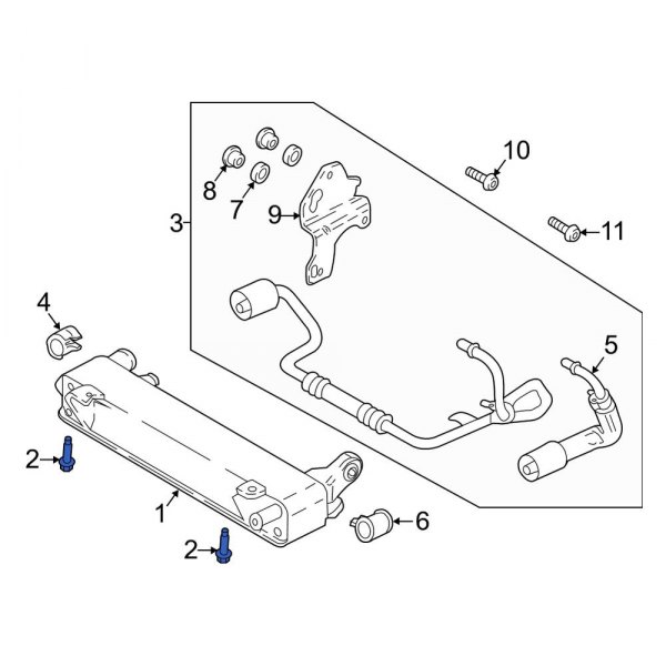 Automatic Transmission Oil Cooler Bolt