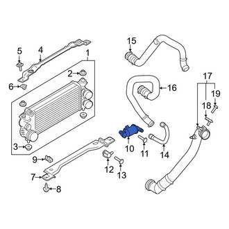 Ford OE - Exhaust Gas Recirculation (EGR) Tube Adapter
