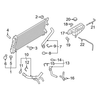 Ford OE - Cooling - Radiator & Components (5.0L)