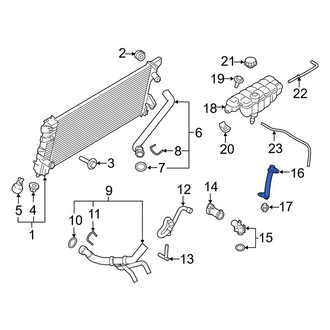 Ford OE - Engine Coolant Pipe
