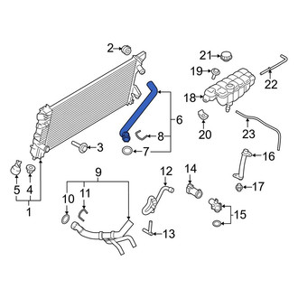Ford OE - Upper Radiator Coolant Hose