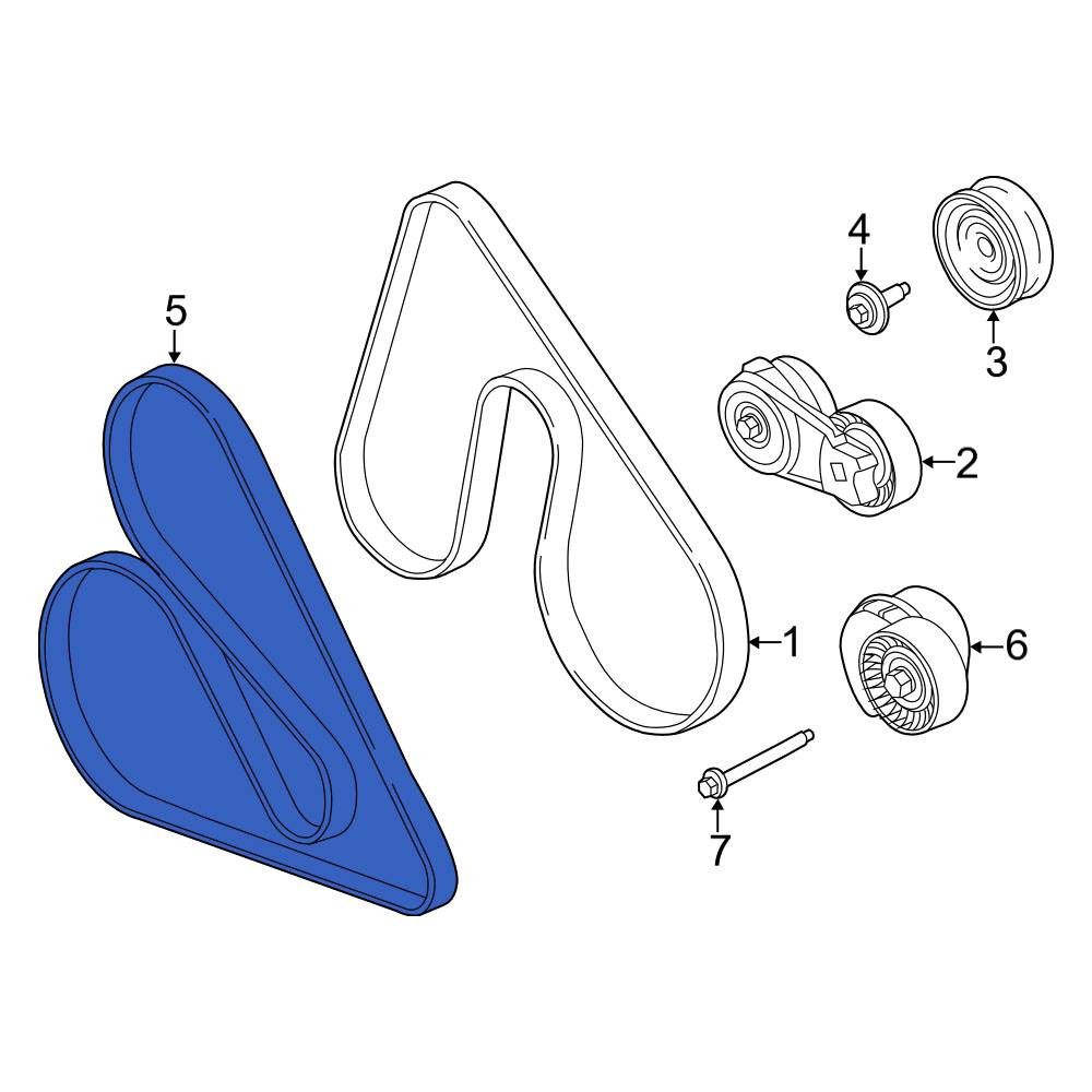 Ford OE BL3Z8620F - Accessory Drive Belt