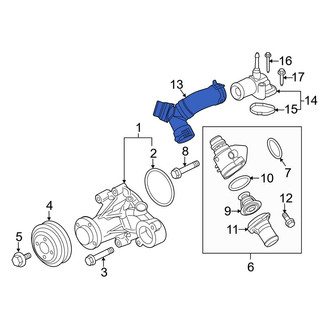 Ford OE - Engine Coolant Pipe