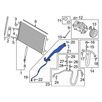 Ford OE - A/C Refrigerant Discharge Hose