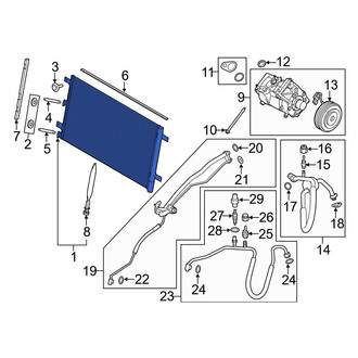 Ford OE - A/C Condenser