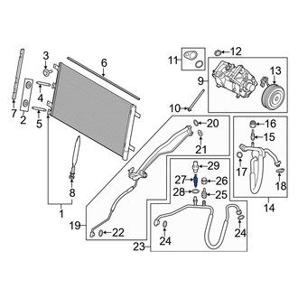 Ford OE - A/C Service Valve Core