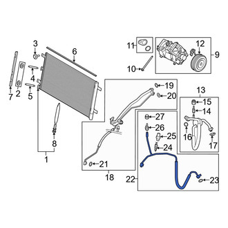 Ford OE - A/C Refrigerant Discharge Hose
