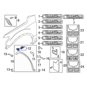 Ford OE - Mud Flap Clip