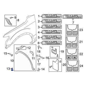 Ford OE - Truck Bed Molding Clip