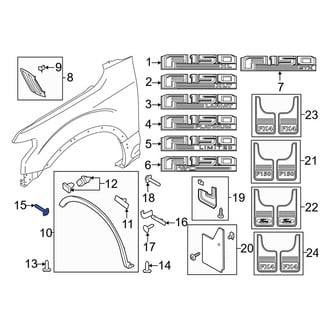 Ford OE - Wheel Arch Molding Screw