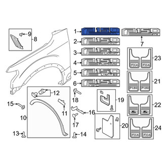 Ford OE - Front Right Fender Emblem