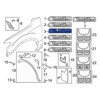 Ford OE - Front Left Fender Emblem