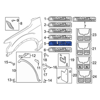 Ford OE - Front Right Fender Emblem
