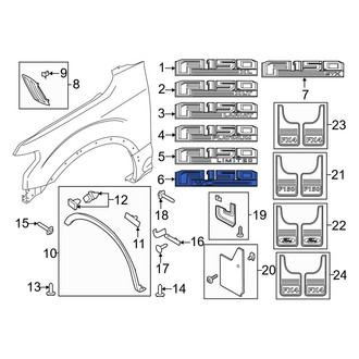 Ford OE - Front Left Fender Emblem