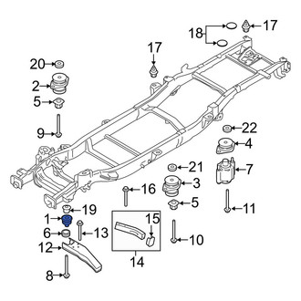 Ford OE - Front Upper Body Mount Cushion