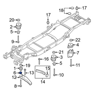 Ford OE - Front Lower Body Mount Cushion