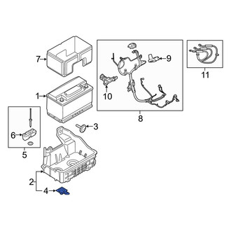 Ford OE - Battery Tray Nut
