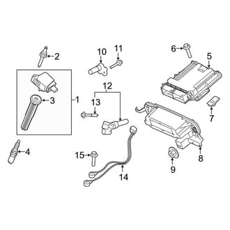 Ford OE - Electrical - Ignition System (King Ranch / Lariat / Limited / Platinum / SSV / XL / XLT G Engine VIN Character)