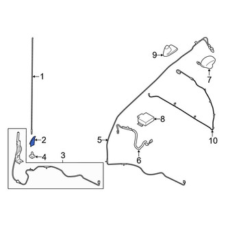 Ford OE - Radio Antenna Base Cap