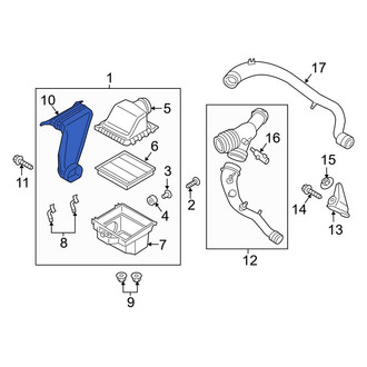 Ford OE - Rear Forward Engine Air Intake Hose