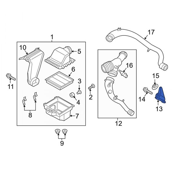 Turbocharger Inlet Hose Bracket