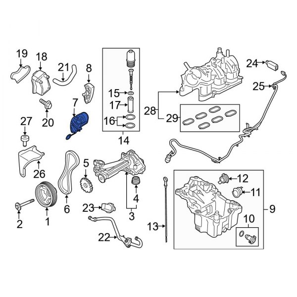 Engine Oil Pump Chain Tensioner