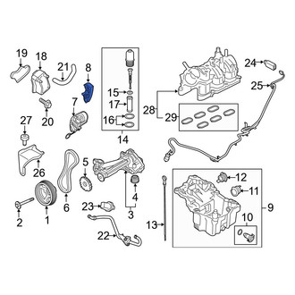 Ford OE - Left Engine Timing Chain Guide