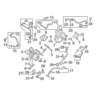 Ford OE - Turbocharger Oil Line Gasket