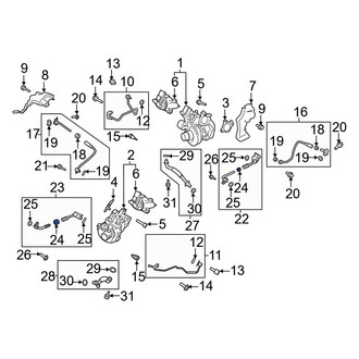 Ford OE - Center Turbocharger Coolant Line Gasket