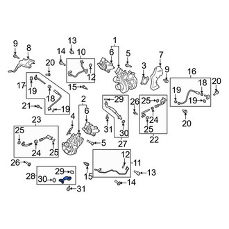 Ford OE - Left Turbocharger Oil Line