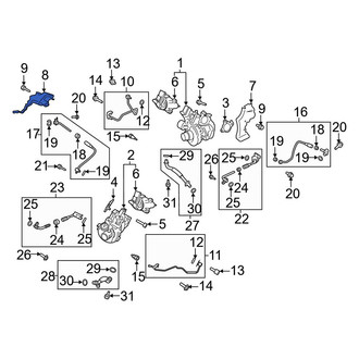 Ford OE - Left Turbocharger Bracket