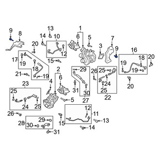 Ford OE - Turbocharger Mounting Bolt