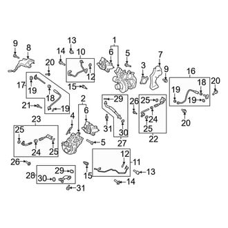 Ford OE - Engine - Turbocharger & Components (King Ranch / Lariat / Limited / Platinum / SSV / XL / XLT G Engine VIN Character)