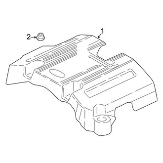 Ford OE - Engine Appearance Cover (King Ranch / Lariat / Limited / Platinum / SSV / XL / XLT G Engine VIN Character)