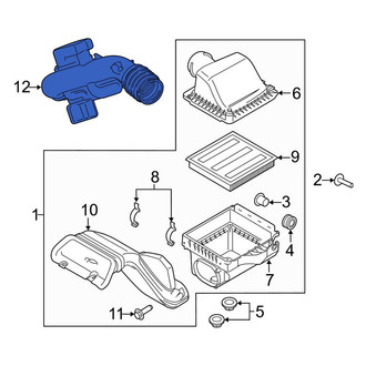 Ford OE - Rear Engine Air Intake Hose