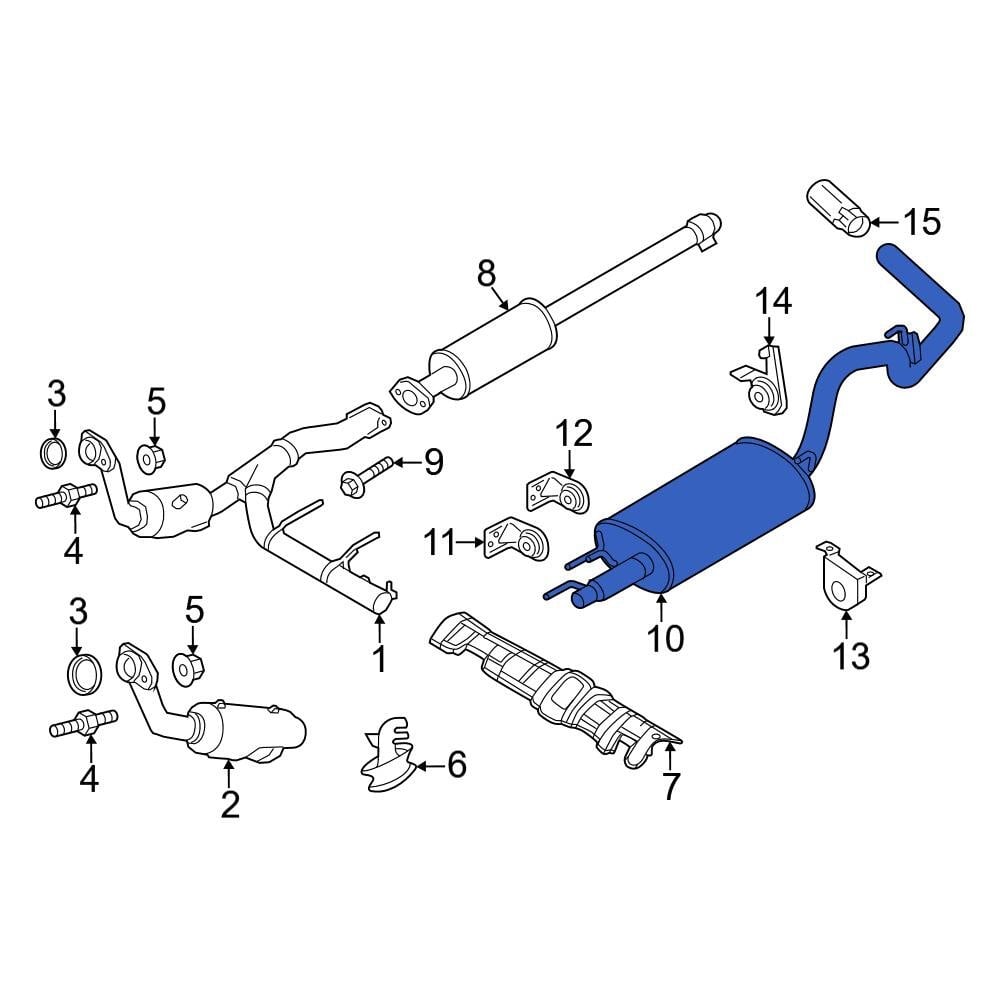 Ford OE GL3Z5230A - Exhaust Muffler