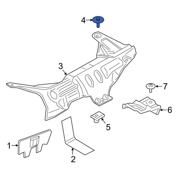 Floor Pan Heat Shield Screw