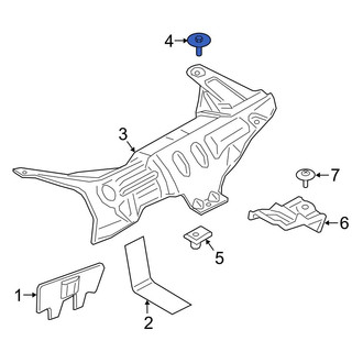 Ford OE - Right Floor Pan Splash Shield Screw