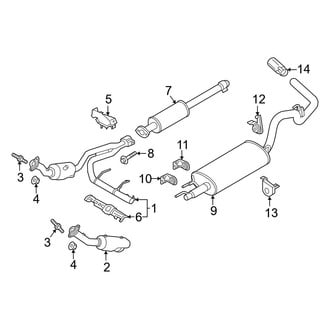 Ford OE - Exhaust System - Exhaust Components (3.5L Flex)