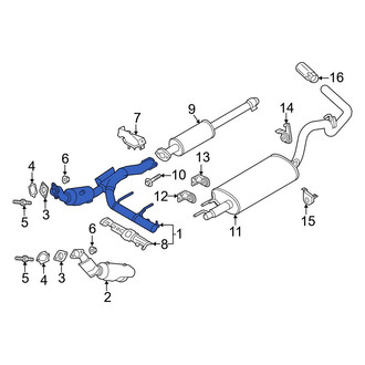 Ford OE - Right Catalytic Converter