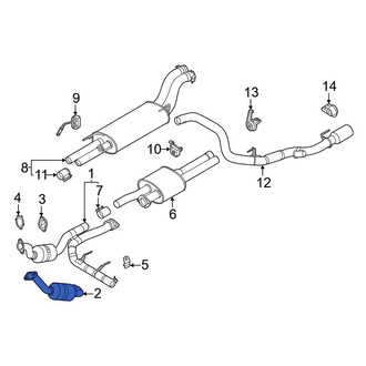 Ford OE - Left Catalytic Converter